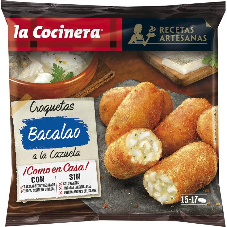 Croquetas Artesanas de Bacalao - La Cocinera - 500g