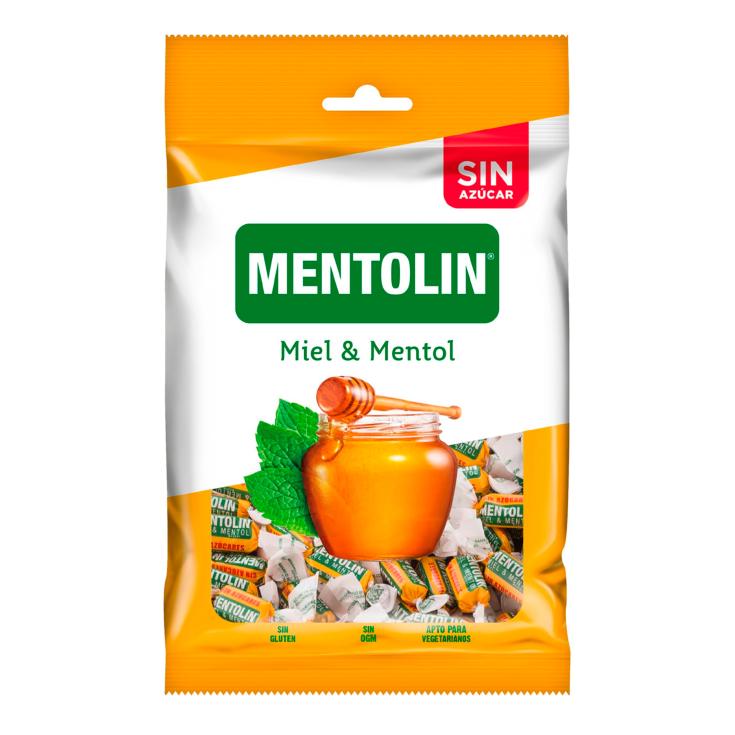 Caramelos Miel & Mentol Sin Azúcar - Mentolin - 100g