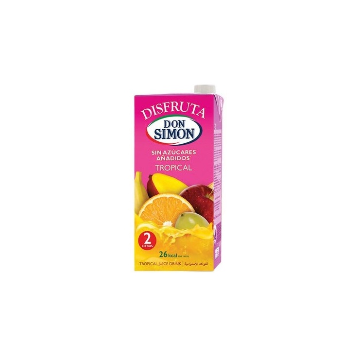 ZUMO DON SIMON DISFRUTA TROPICAL BRIK 2 LT
