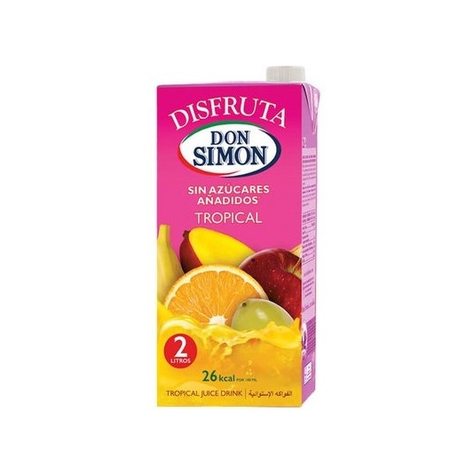 ZUMO DON SIMON DISFRUTA TROPICAL BRIK 2 LT