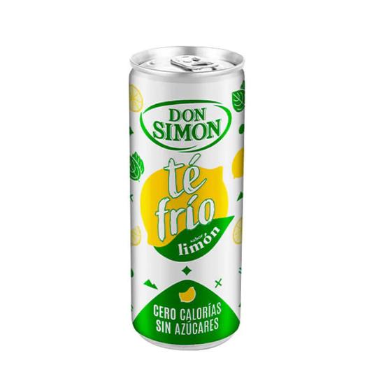 Bebida de té frío sabor limón