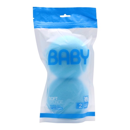 Esponja baño suave (Color a convenir) Baby - 2 uds