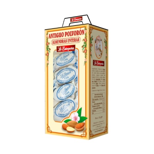 Antiguo polvorón almendras enteras - 320g