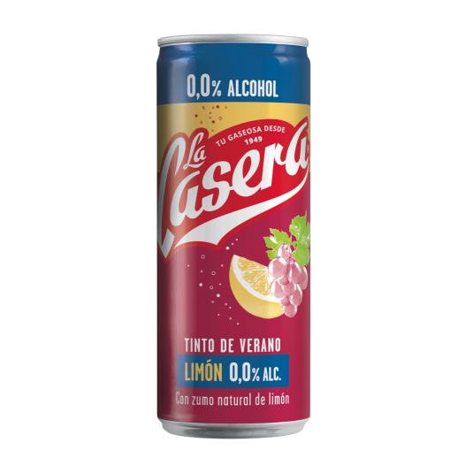 Tinto de Verano 0,0% Sin Alcohol Limón - La Casera - 33cl