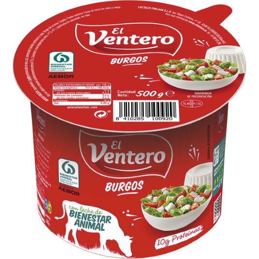 Queso fresco de Burgos natural