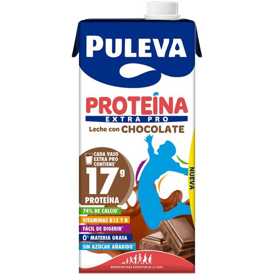 Proteína leche con chocolate en brik