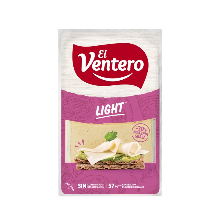 Lonchas de queso bajo en grasa 180g