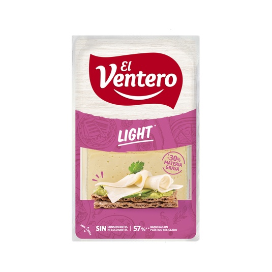 Lonchas de queso bajo en grasa 180g