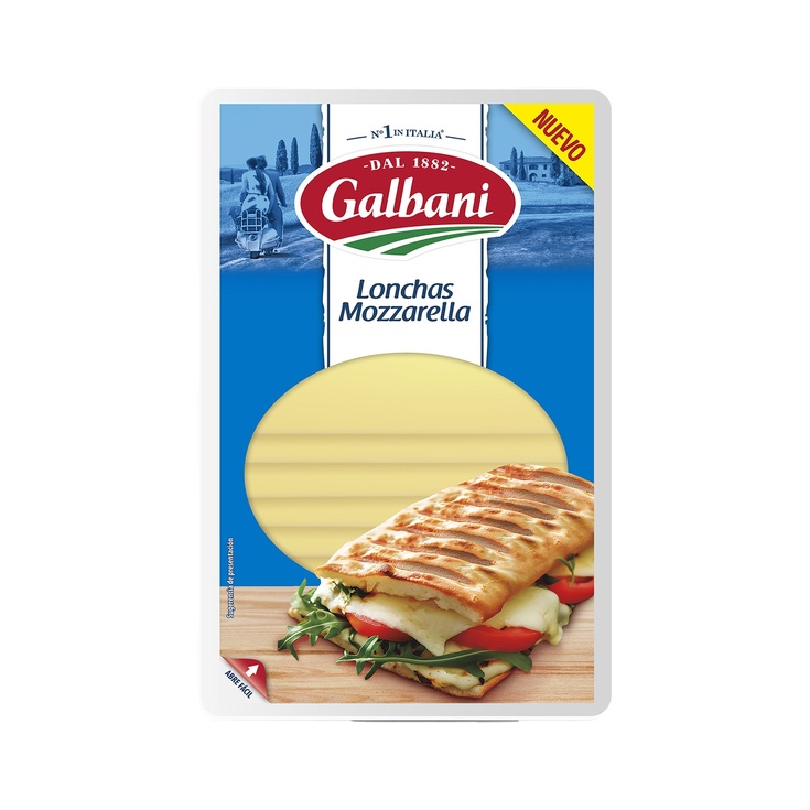 QUESO MOZARELLA EN LONCHAS - 100g