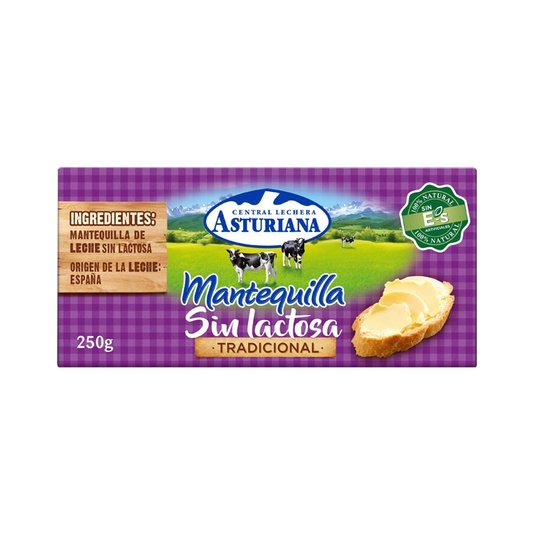 Mantequilla tradicional sin lactosa - 250g