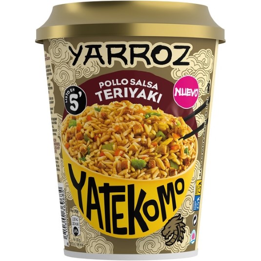 Arroz con pollo en salsa teriyaki - 84g