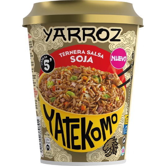 Arroz con ternera en salsa de soja - 84g