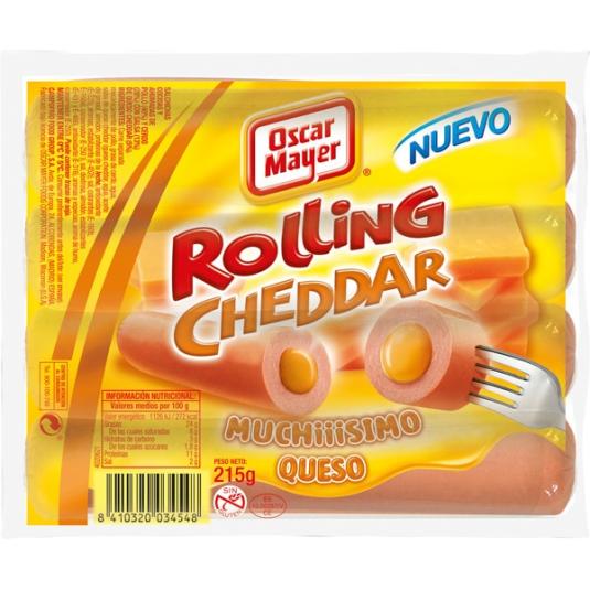 Salchichas Rolling con queso - Oscar Mayer - 215g