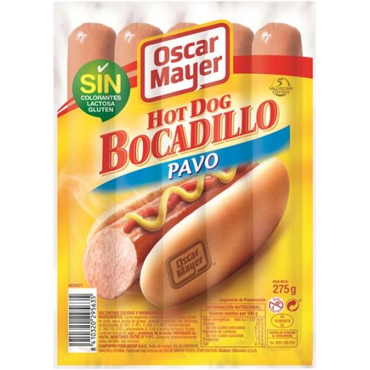 Salchichas de Pavo Bocadillo - Oscar Mayer - 275g