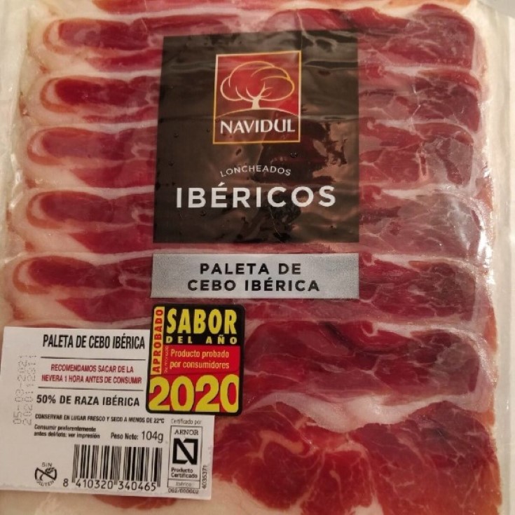 Paleta de cebo ibérica 50% raza ibérica -. 104g