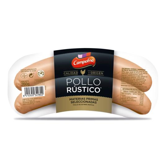 Salchichas de pollo Rústico Campofrío - 260g
