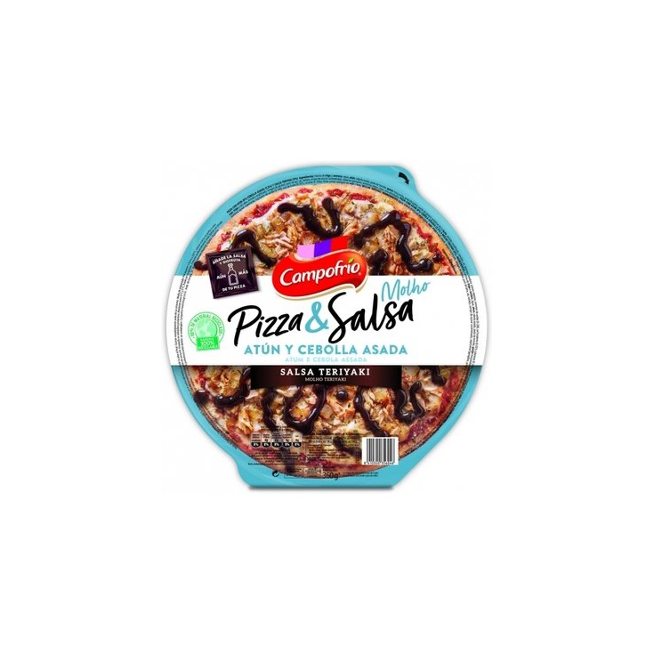 Pizza de atún y cebolla asada