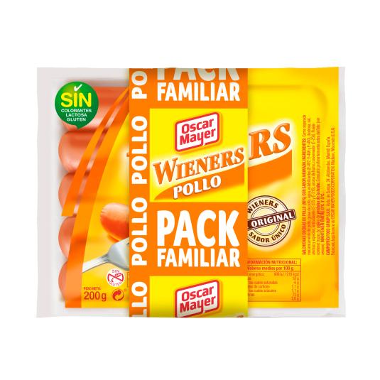 Salchichas Wieners de pollo - 3x200g