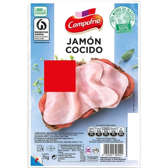 Jamón cocido Campofrío - 75g