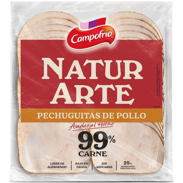 Pechugitas de pollo asado Naturarte - 90g Pechugitas de pollo asado Naturarte - 90g