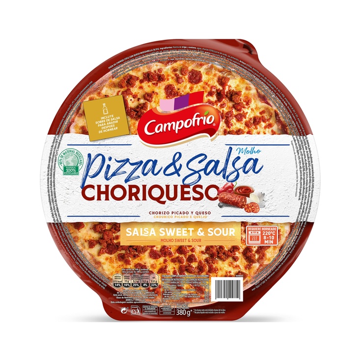 Pizza & Salsa Choriqueso
