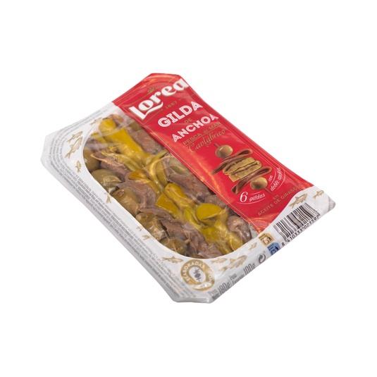 Gilda de anchoa en aceite de girasol bandeja 180 gr