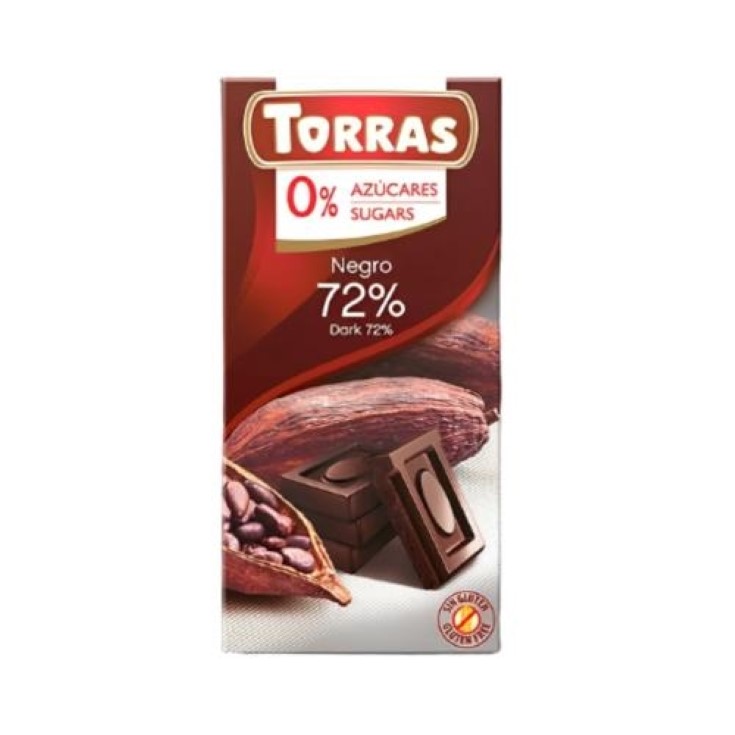 Chocolate negro 70% sin azúcar Torras - 75g