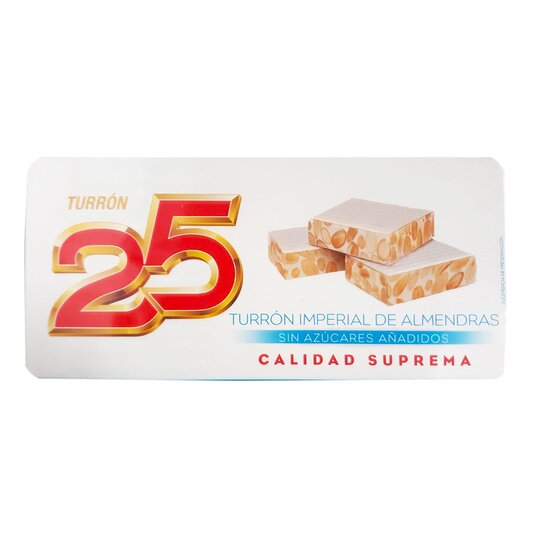 Turrón Duro Sin Azúcar Turrón 25 - 200g