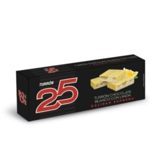 Turrón de chocolate blanco con limón - 150g