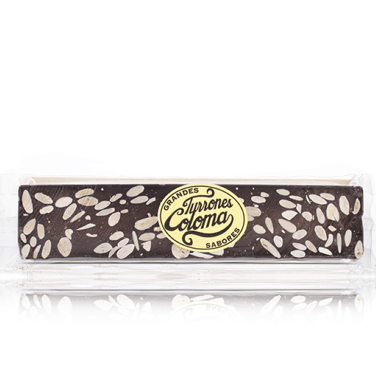 Turrón chcolate negro con almendras Coloma - 300g