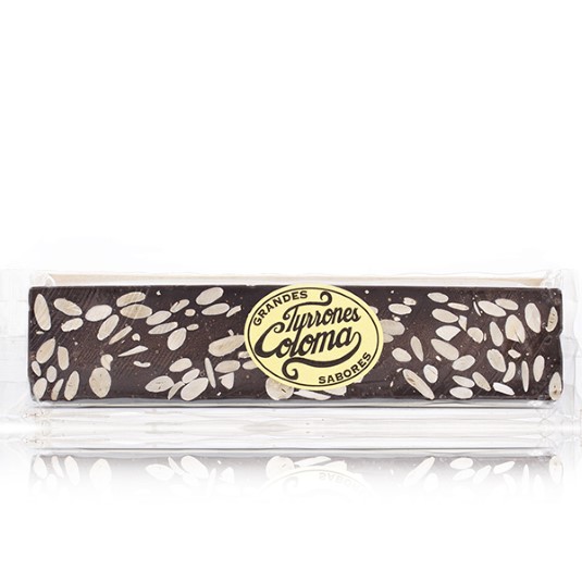 Turrón chcolate negro con almendras Coloma - 300g