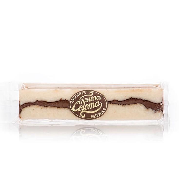 Turrón de coco con chocolate Coloma - 300g