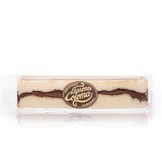 Turrón de coco con chocolate Coloma - 300g