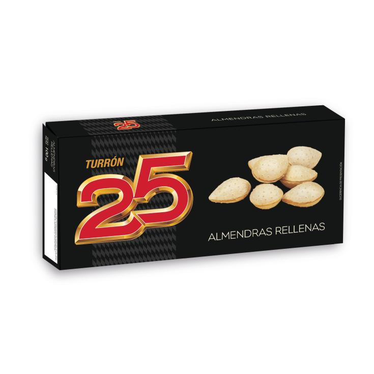 Almendras rellenas Turrón 25 - 100g