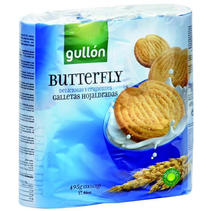 Galletas Hojaldradas Butterfly - Gullón - 3x165g