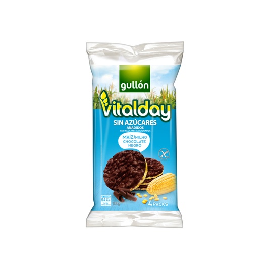 Tortitas de maíz con chocolate negro