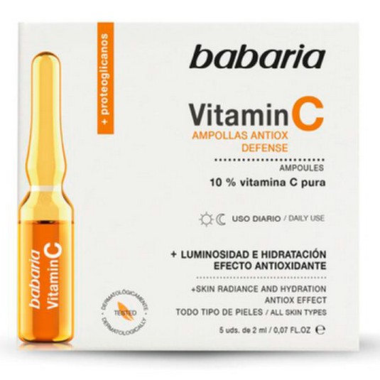 Ampollas antiox vitamina C - Babaria - 5x2ml