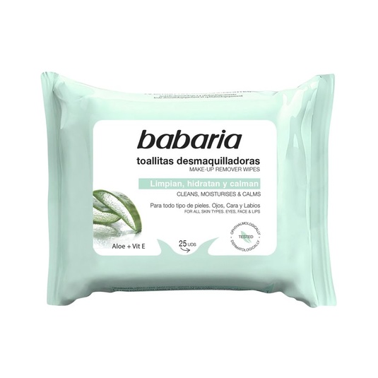 Toallita desmaquillante aloe vera 25 uds