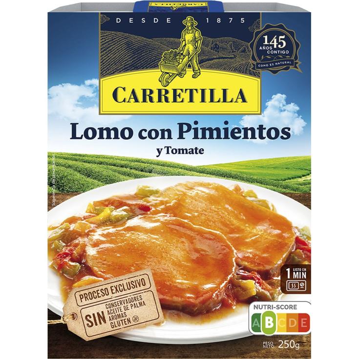 Lomo con Pimientos y Tomate 250g Lomo con Pimientos y Tomate 250g