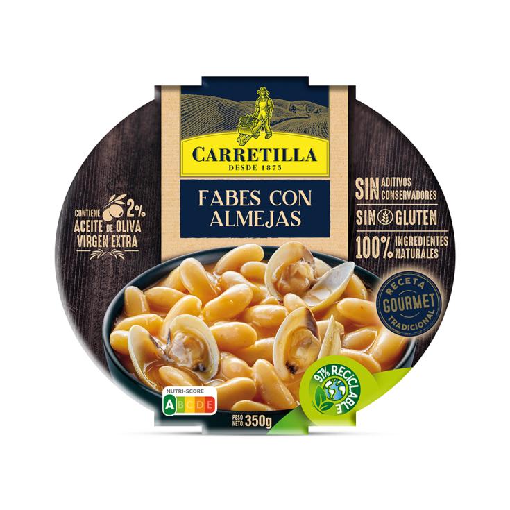 Fabes con almejas Gourmet Carretilla - 350g