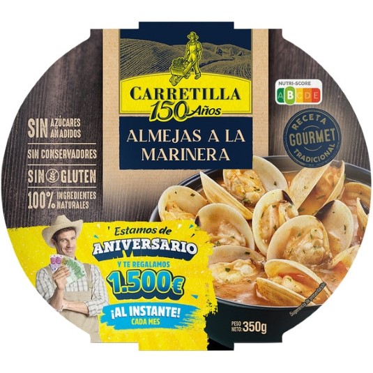 Almejas a la marinera Carretilla - 350g