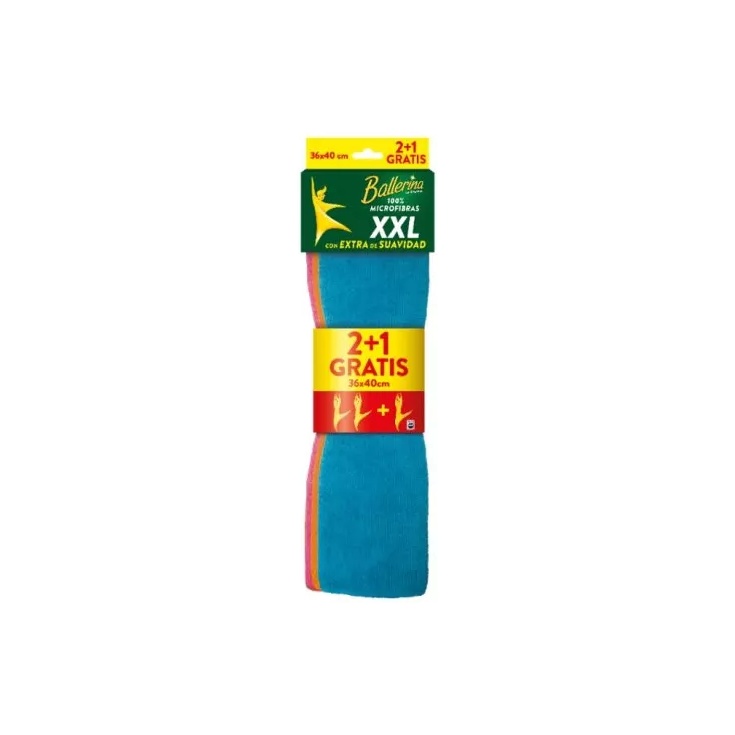 Bayeta Microfibra XXL (2+1 Ud)
