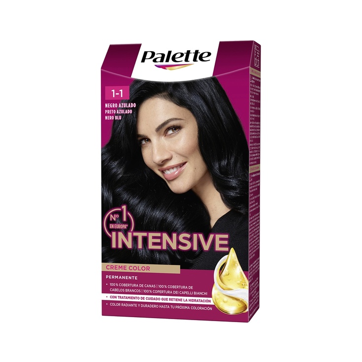 Tinte Intensive Creme Color permanente negro azulado nº 1.1 Tinte Intensive Creme Color permanente negro azulado nº 1.1