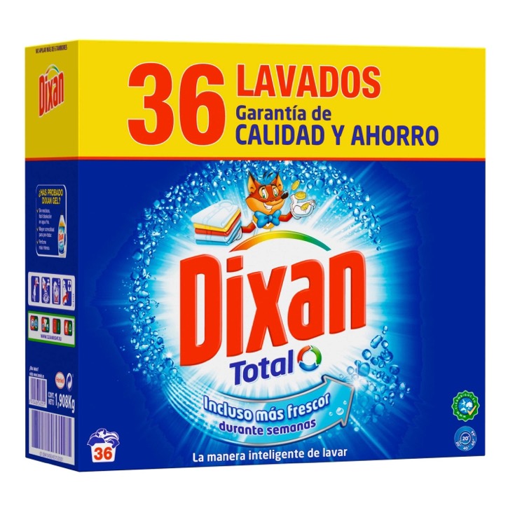 Detergente en Polvo Dixan - 36 lavados