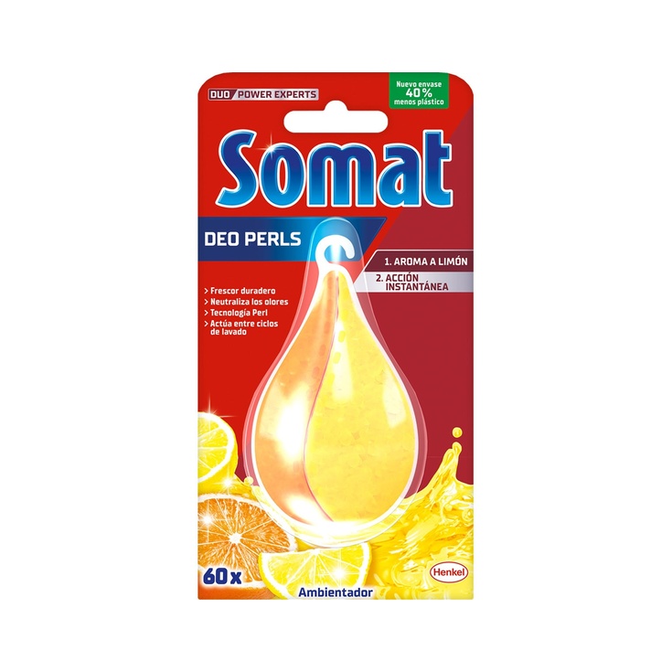 Ambientador lavavajillas Deo Perls perfume limón y naranja