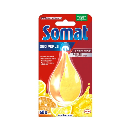 Ambientador lavavajillas Deo Perls perfume limón y naranja