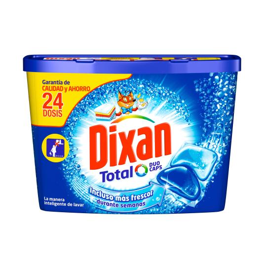 Cápsulas detergente 2 en 1 Dixan- 24 uds