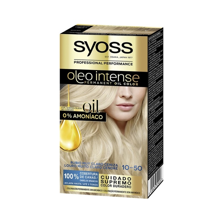 Oleo Intense coloración permanente 0% amoniaco 10-50 rubio 