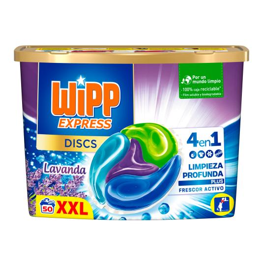 Cápsulas detergente Lavanda Wipp Express - 50 lav