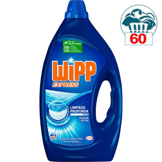Detergente líquido limpieza profunda Wipp Express - 60 lav